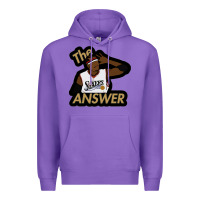 Purple sixers the answer Premium Hoodie - linhVisuals