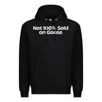 Black womens not 100 sold on goose v neck t shirt Premium Hoodie - linhVisuals