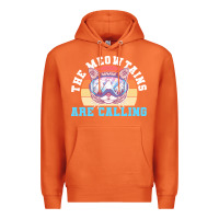 Carrot skiing t  shirt ski goggles cat the meowtains are calling skier winter Premium Hoodie - linhVisuals