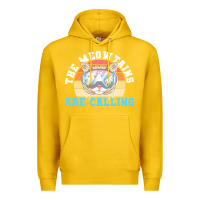 Lemon skiing t  shirt ski goggles cat the meowtains are calling skier winter Premium Hoodie - linhVisuals
