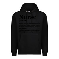 Black nurse Premium Hoodie - linhVisuals