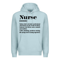 Blue Mist nurse Premium Hoodie - linhVisuals