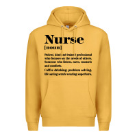 Mustard nurse Premium Hoodie - linhVisuals