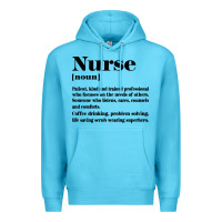 Ocean Blue nurse Premium Hoodie - linhVisuals