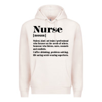 Pale Pink nurse Premium Hoodie - linhVisuals