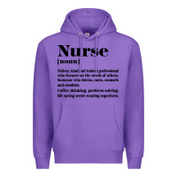 Purple nurse Premium Hoodie - linhVisuals