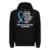 Black prostate cancer t  shirt the devil  prostate cancer awareness support Premium Hoodie - linhVisuals