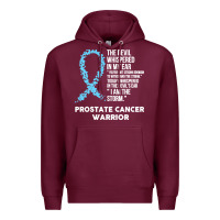 Burgundy prostate cancer t  shirt the devil  prostate cancer awareness support Premium Hoodie - linhVisuals