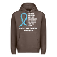 Coffee prostate cancer t  shirt the devil  prostate cancer awareness support Premium Hoodie - linhVisuals