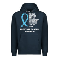 Navy prostate cancer t  shirt the devil  prostate cancer awareness support Premium Hoodie - linhVisuals