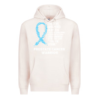 Pale Pink prostate cancer t  shirt the devil  prostate cancer awareness support Premium Hoodie - linhVisuals