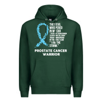 Sports Green prostate cancer t  shirt the devil  prostate cancer awareness support Premium Hoodie - linhVisuals