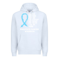White prostate cancer t  shirt the devil  prostate cancer awareness support Premium Hoodie - linhVisuals