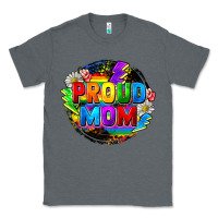 Charcoal Heather Proud mom LGBTQ+ Mother's Day Classic Tee - FaDigitalArtStudio