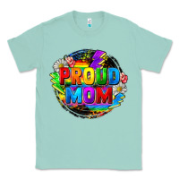 Seafoam Proud mom LGBTQ+ Mother's Day Classic Tee - FaDigitalArtStudio