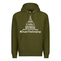 Army Green drain  swamp Premium Hoodie - linhVisuals