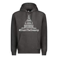Charcoal Heather drain  swamp Premium Hoodie - linhVisuals