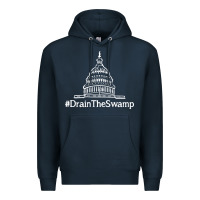 Navy drain  swamp Premium Hoodie - linhVisuals