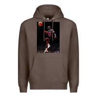 Coffee Michael JorDunk Premium Hoodie - linhVisuals