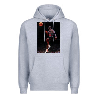 Heather Grey Michael JorDunk Premium Hoodie - linhVisuals