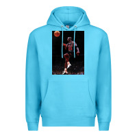 Ocean Blue Michael JorDunk Premium Hoodie - linhVisuals