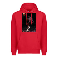 Red Michael JorDunk Premium Hoodie - linhVisuals