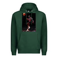 Sports Green Michael JorDunk Premium Hoodie - linhVisuals