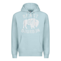 Blue Mist beast of bourbon drinking whiskey design bison buffalo party t shirt Premium Hoodie - linhVisuals