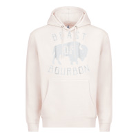 Pale Pink beast of bourbon drinking whiskey design bison buffalo party t shirt Premium Hoodie - linhVisuals