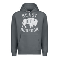 Rock beast of bourbon drinking whiskey design bison buffalo party t shirt Premium Hoodie - linhVisuals