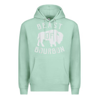 Seafoam beast of bourbon drinking whiskey design bison buffalo party t shirt Premium Hoodie - linhVisuals