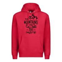 Cardinal the mountains are calling and i must go   black Premium Hoodie - linhVisuals