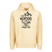 Pina Colada the mountains are calling and i must go   black Premium Hoodie - linhVisuals