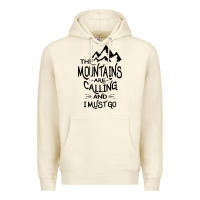 Sandshell the mountains are calling and i must go   black Premium Hoodie - linhVisuals