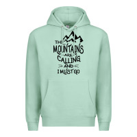 Seafoam the mountains are calling and i must go   black Premium Hoodie - linhVisuals