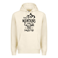 Tofu the mountains are calling and i must go   black Premium Hoodie - linhVisuals