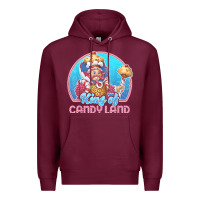 Burgundy candy land king of candy land portrait t shirt Premium Hoodie - linhVisuals