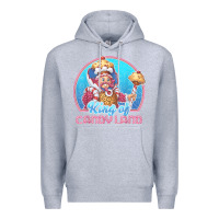 Heather Grey candy land king of candy land portrait t shirt Premium Hoodie - linhVisuals