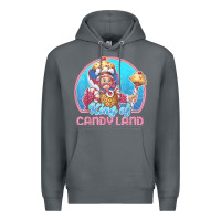 Rock candy land king of candy land portrait t shirt Premium Hoodie - linhVisuals