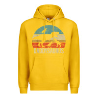 Lemon daddy dinosaur daddysaurus 3 three kids xmas christmas gift t shirt Premium Hoodie - linhVisuals