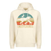 Sandshell daddy dinosaur daddysaurus 3 three kids xmas christmas gift t shirt Premium Hoodie - linhVisuals