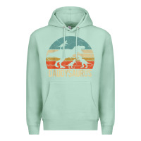 Seafoam daddy dinosaur daddysaurus 3 three kids xmas christmas gift t shirt Premium Hoodie - linhVisuals
