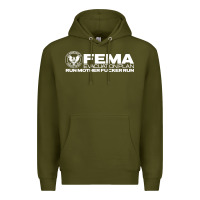 Army Green fema evacuation plan Premium Hoodie - linhVisuals