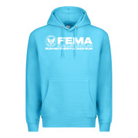 Ocean Blue fema evacuation plan Premium Hoodie - linhVisuals