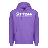 Purple fema evacuation plan Premium Hoodie - linhVisuals