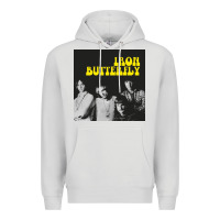 Dove Grey iron butterfly Premium Hoodie - linhVisuals