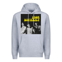 Heather Grey iron butterfly Premium Hoodie - linhVisuals