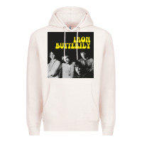 Pale Pink iron butterfly Premium Hoodie - linhVisuals