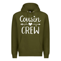 Army Green cousin crew t shirt Premium Hoodie - linhVisuals