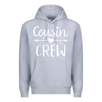 Heather Grey cousin crew t shirt Premium Hoodie - linhVisuals